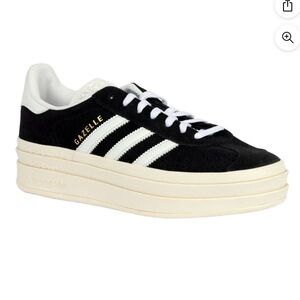 Adidas Women's Black and White Gazelle Sneakers